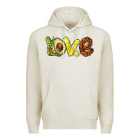 Oatmeal Heather love avocado Premium Hoodie - BarkalooDesign