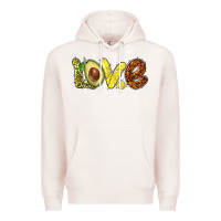 Pale Pink love avocado Premium Hoodie - BarkalooDesign