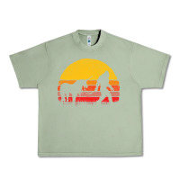 Oil Green sasquatch and unicorn vintage Urban Heavy Tee - artisFamous