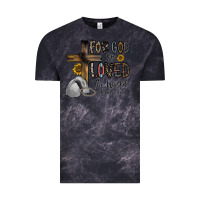 Cloud Black for god so loved the world jhon Vintage Tee - CowhideDigitalArt