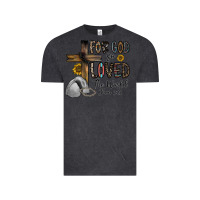 Vintage Black for god so loved the world jhon Vintage Tee - CowhideDigitalArt