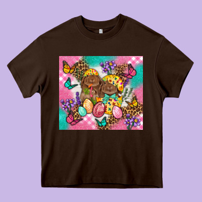 Easter Bunnies And Egg Tumbler Heavy Core Tee Designed By Bundleandbundleshop