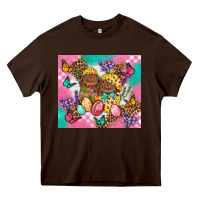 Chocolate Brown Easter Bunnies And Egg Tumbler Heavy Core Tee - BundleAndBundleShop