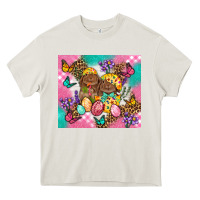 Cream Easter Bunnies And Egg Tumbler Heavy Core Tee - BundleAndBundleShop