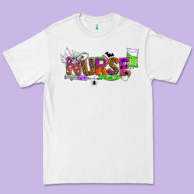 Halloween Nurse Premium Tee Designed By Bundleandbundleshop