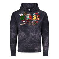 Cloud Black Christmas nurse Vintage Hoodie - BarkalooDesign