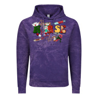 Cloud Purple Christmas nurse Vintage Hoodie - BarkalooDesign