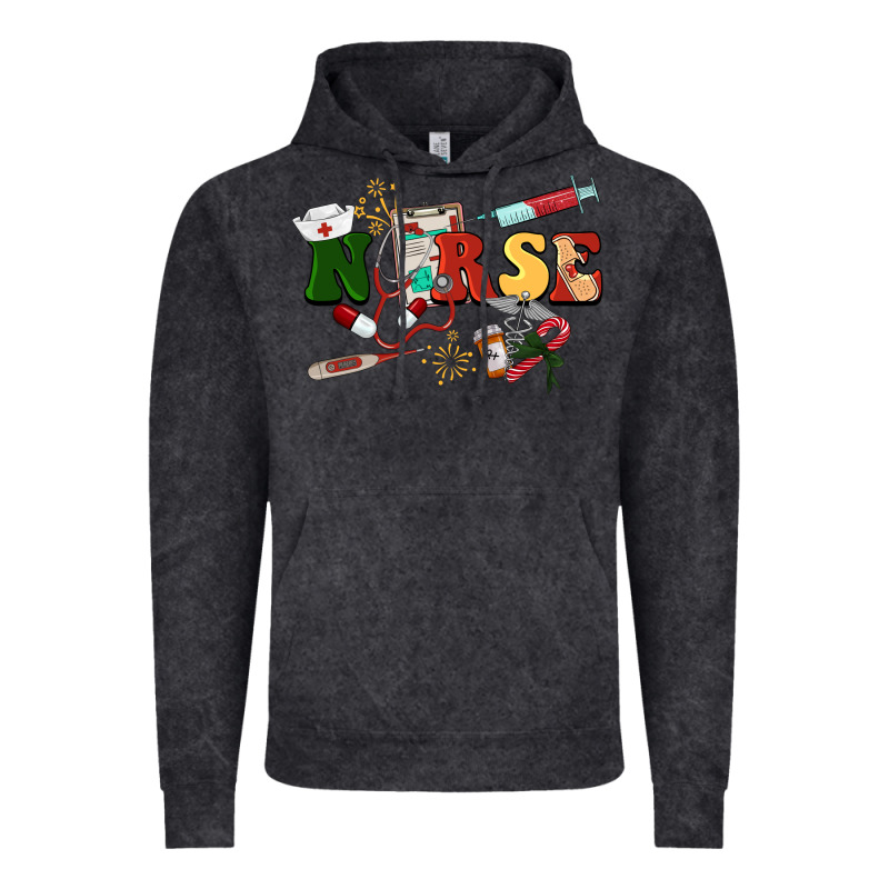 Christmas Nurse Vintage Hoodie by BarkalooDesign | Teevron