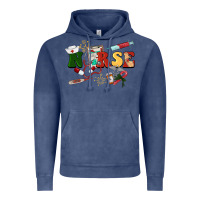 Vintage Denim Christmas nurse Vintage Hoodie - BarkalooDesign