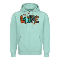 Seafoam fall love Zipper Hoodie - RanaPortraitStore