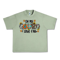 Oil Green oh my gourd i love fall Urban Heavy Tee - CowhideDigitalArt