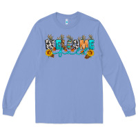 Colony Blue Welcome fall Long Sleeve Tee - Artiststas