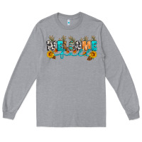 Heather Grey Welcome fall Long Sleeve Tee - Artiststas