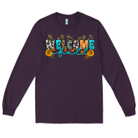 Plum Welcome fall Long Sleeve Tee - Artiststas