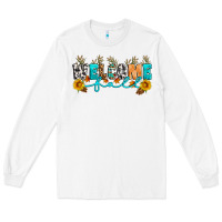 White Welcome fall Long Sleeve Tee - Artiststas