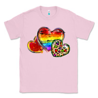 Bubblegum Pink Pride hearts Classic Tee - FaDigitalArtStudio