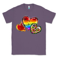 Lavender Pride hearts Classic Tee - FaDigitalArtStudio