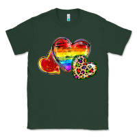 Sports Green Pride hearts Classic Tee - FaDigitalArtStudio