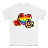 White Pride hearts Classic Tee - FaDigitalArtStudio