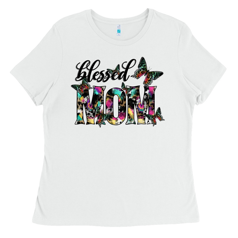 Blessed Mom Ladies Tee by SublimationCraftShop | Teevron