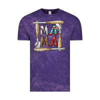 Cloud Purple baseball mama Vintage Tee - CowhideDigitalArt