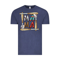 Vintage Denim baseball mama Vintage Tee - CowhideDigitalArt