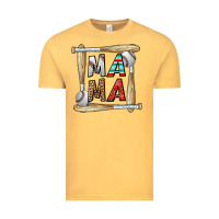 Vintage Mustard baseball mama Vintage Tee - CowhideDigitalArt