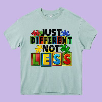 Just Different Not Less Heavy Core Tee Designed By Fadigitalartstudio