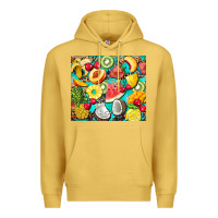 Antique Gold summer fruits Premium Hoodie - BarkalooDesign