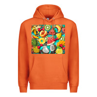 Carrot summer fruits Premium Hoodie - BarkalooDesign