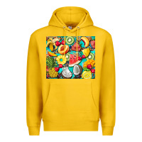 Lemon summer fruits Premium Hoodie - BarkalooDesign