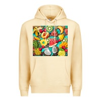 Pina Colada summer fruits Premium Hoodie - BarkalooDesign