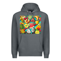 Rock summer fruits Premium Hoodie - BarkalooDesign