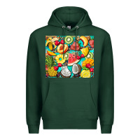 Sports Green summer fruits Premium Hoodie - BarkalooDesign