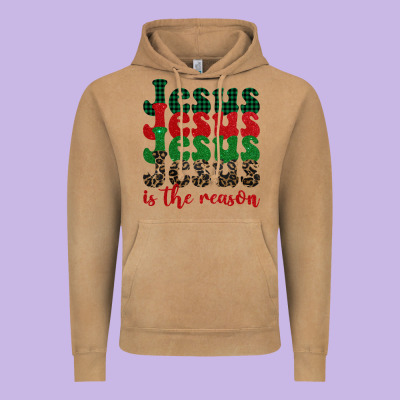 Jesus Is The Reason Vintage Hoodie Designed By Barkaloodesign