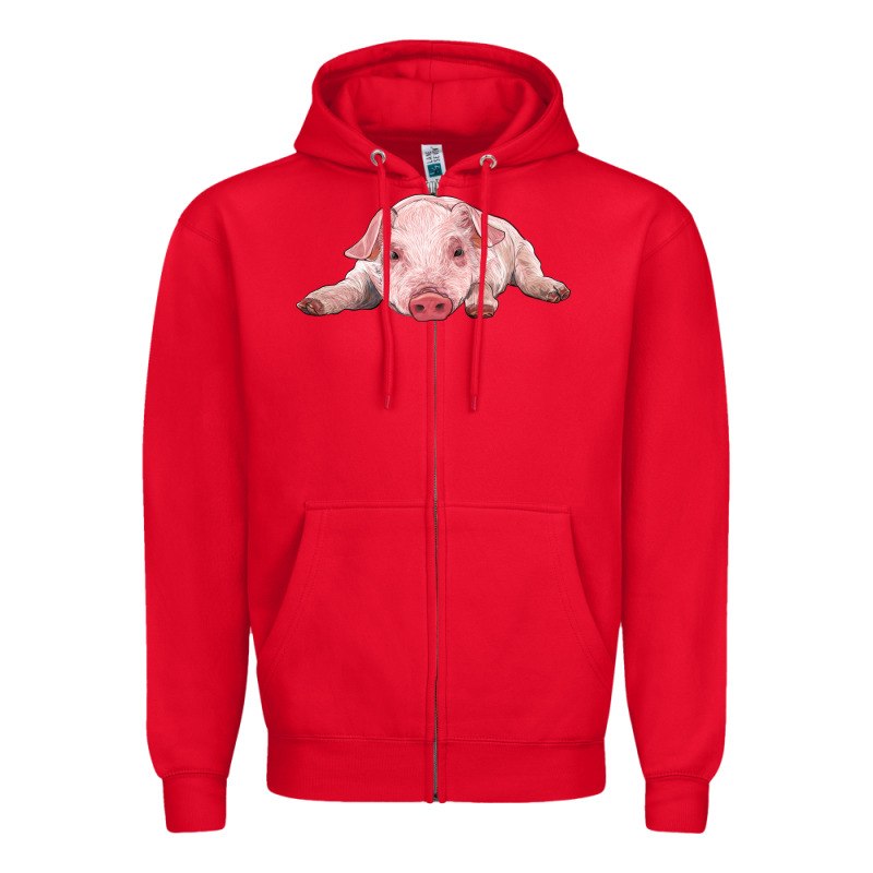 Baby Pig Zipper Hoodie by RanaPortraitStore | Teevron