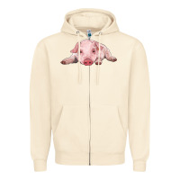 Sandshell baby pig Zipper Hoodie - RanaPortraitStore