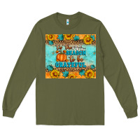 Army Green Tis' The Season To Be Grateful Long Sleeve Tee - Artiststas
