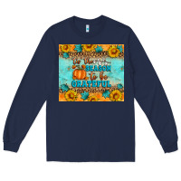 Navy Tis' The Season To Be Grateful Long Sleeve Tee - Artiststas
