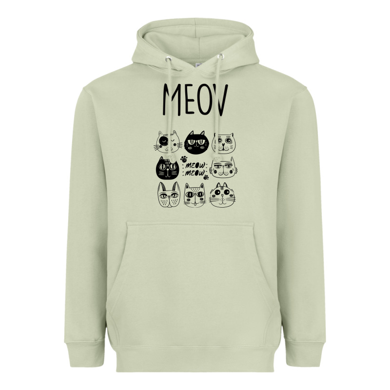 Meow Heavyweight Hoodie by Bettercallsaul | Teevron