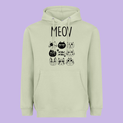 Meow Heavyweight Hoodie Designed By Bettercallsaul