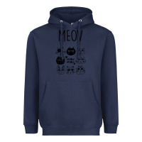 Navy Meow Heavyweight Hoodie - Bettercallsaul