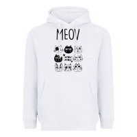 White Meow Heavyweight Hoodie - Bettercallsaul