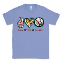 Colony Blue Peace Love Baseball Classic Tee - Jasminsmagicworld