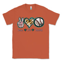 Copper Peace Love Baseball Classic Tee - Jasminsmagicworld