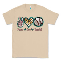 Mushroom Peace Love Baseball Classic Tee - Jasminsmagicworld