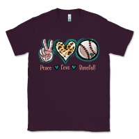 Plum Peace Love Baseball Classic Tee - Jasminsmagicworld