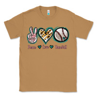 Toasted Coconut Peace Love Baseball Classic Tee - Jasminsmagicworld
