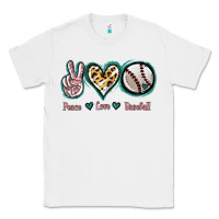 White Peace Love Baseball Classic Tee - Jasminsmagicworld