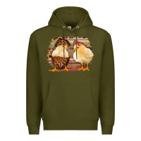 Army Green Western Leopard and Serape Chicks Premium Hoodie - Jasminsmagicworld